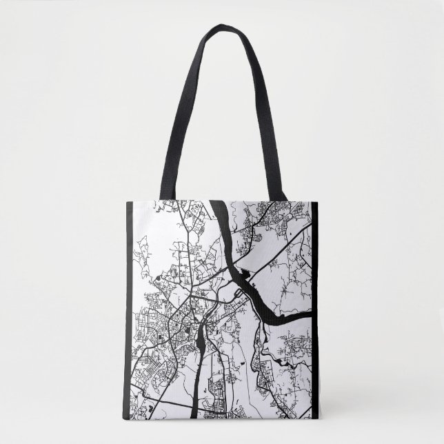 Thane Maharashtra Map Tote Bag (Front)