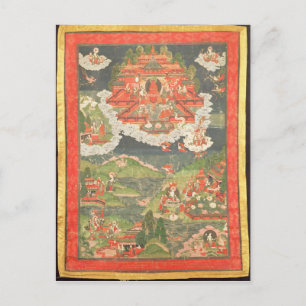 Thangka of the Paradise of Amitabha Postcard