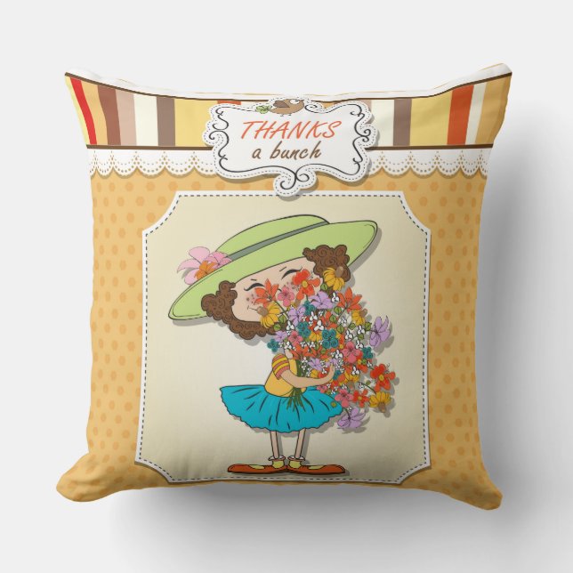 Thank A Bunch Pillow (Front)