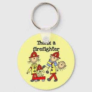 Thank a Firefighter T-shirts and Gifts Keychain