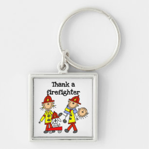 Thank a Firefighter T-shirts and Gifts Keychain