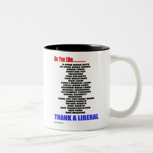Thank A Liberal Coffee Cup (Right)