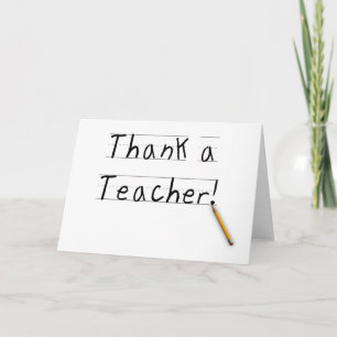 Thank a Teacher You Card
