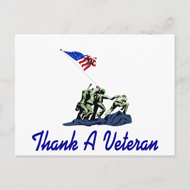 Thank A Veteran Postcard (Front)
