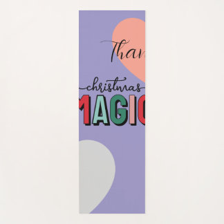 Thank Christmas Magic Pastel Yoga Mat | Holiday We