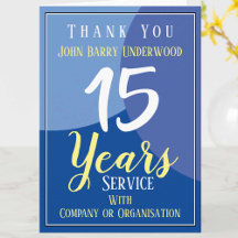 Thank Employee for Long Service