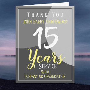Thank Employee for Long Service Card