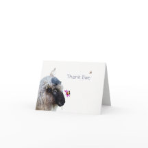 Thank Ewe: A whimsical card
