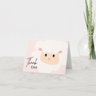 Thank Ewe - Pun Thank You Card