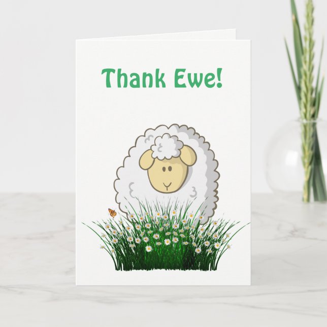 Thank Ewe! Thank You Card (Front)