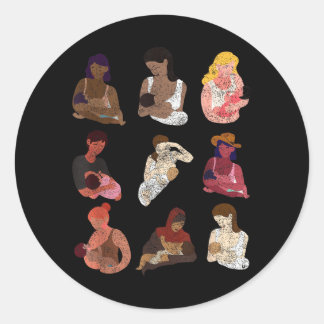 Thank For Breastfeeding Peer Counsellor Lactation Classic Round Sticker
