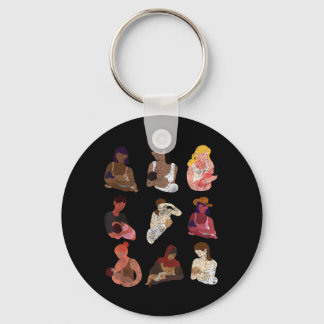 Thank For Breastfeeding Peer Counsellor Lactation Keychain