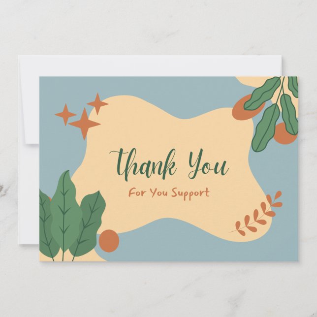 Thank for your support  you card (Front)