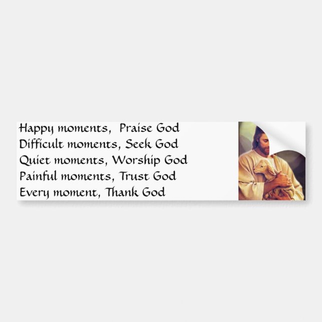 Thank God Bumper Sticker (Front)