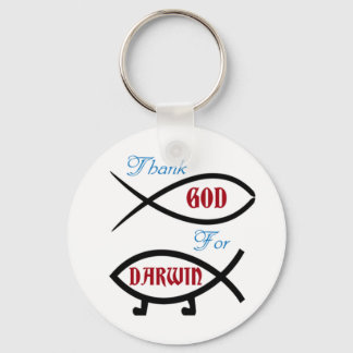 Thank God For Darwin Keychain