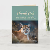 Thank God for Friends like you Cougar