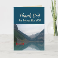 Thank God for Friends like you Lake Canoeing