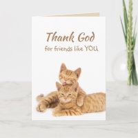 Thank God for Friends like you Orange Cat