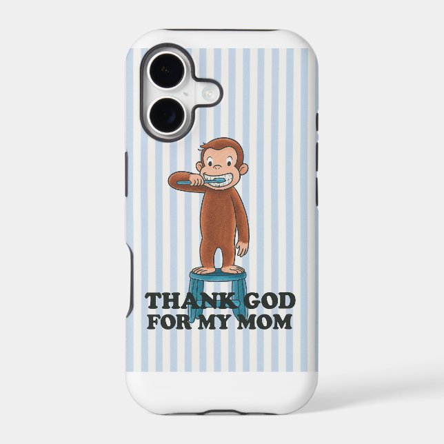 ✨ “Thank God for My Mom” Cute Monkey Phone Case (Verso)