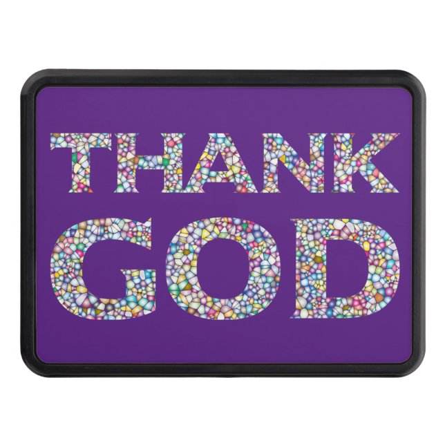 Thank God Hitch Cover (Front)