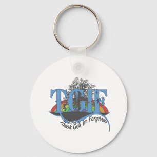 Thank God I'm forgiven TGIF Keychain