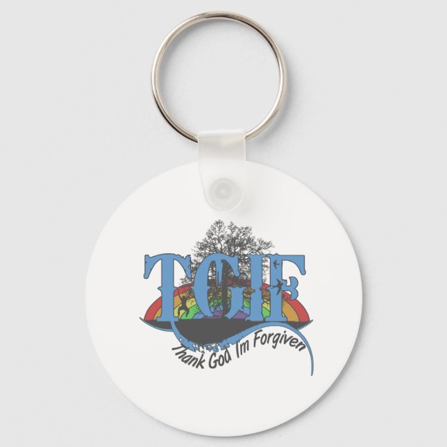 Thank God I'm forgiven TGIF Keychain (Front)