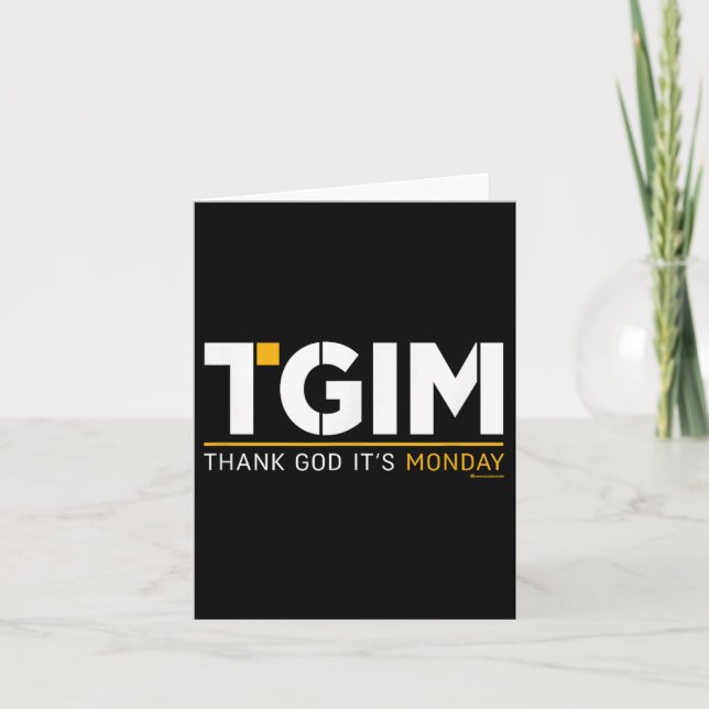 Thank God, It's Monday_ A Funny Twist On Workplace Card (Front)