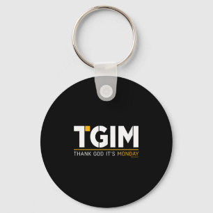 Thank God, It's Monday_ A Funny Twist On Workplace Keychain