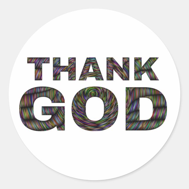 Thank God praising sticker  (Front)