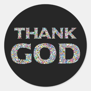 Thank God Stickers