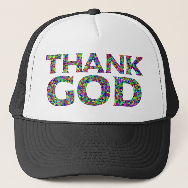 Thank God Trucker Hat (Front)