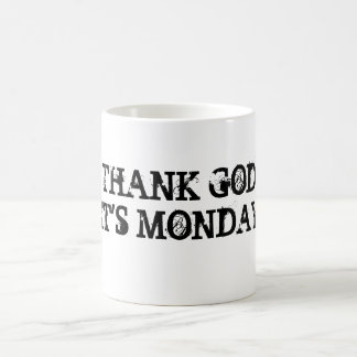 THANK GODIT'S MONDAY COFFEE MUG
