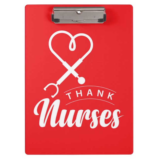 Thank Nurses Clipboard (Front)