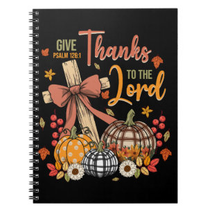 Thank The Lord Christian Bible Verse Thanksgiving Notebook