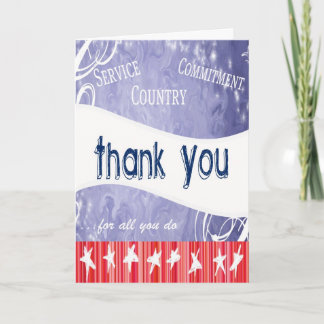 Thank To Our Troops You Card