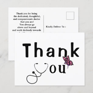 Thank to the doctor Postcard