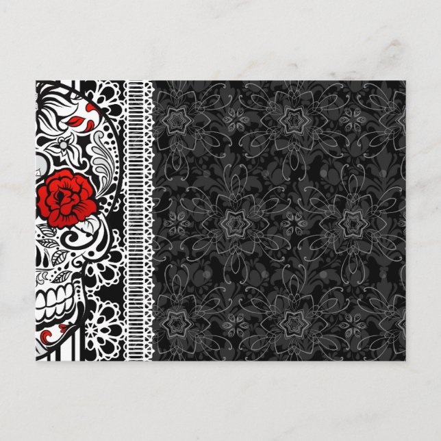 Thank Y0u Calveras Sugar Skull Postcard (Front)