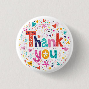 Thank You 1 Inch Round Button