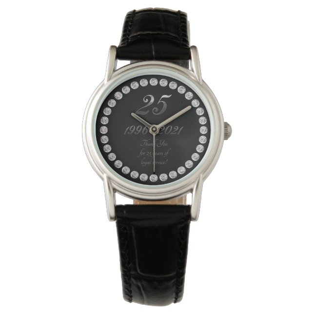 Thank You 25th Anniversary 2021 Employee Work Watch (Front)