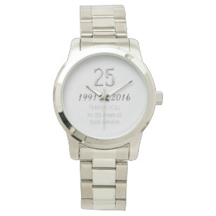 Thank You 25th Anniversary Employee Work Watch