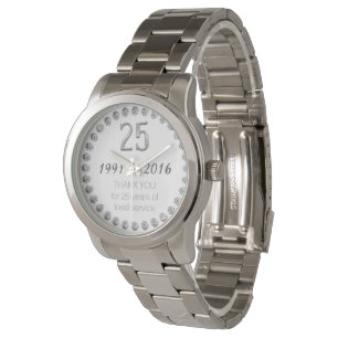 Thank You 25th Anniversary Employee Work Watch