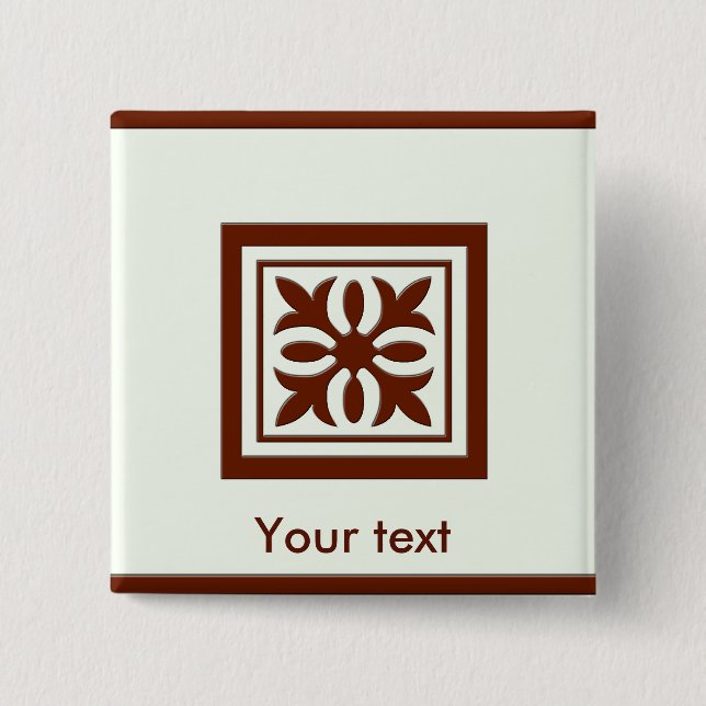 Thank You 2 Inch Square Button (Front)