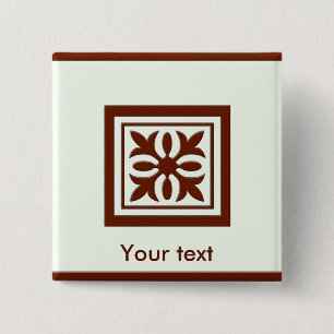 Thank You 2 Inch Square Button