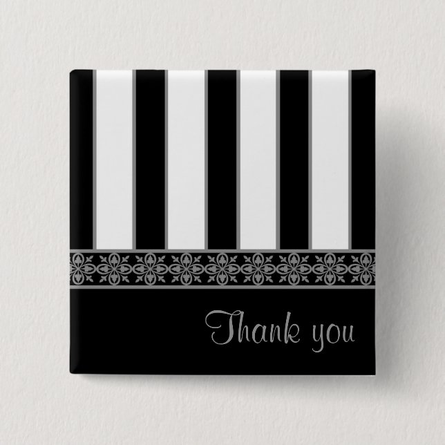 Thank you 2 inch square button (Front)