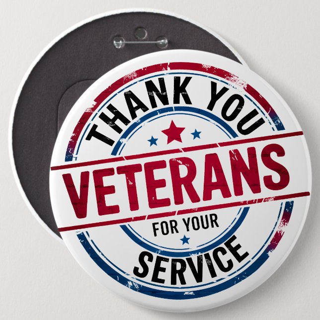 Thank you 6 inch round button (Front & Back)