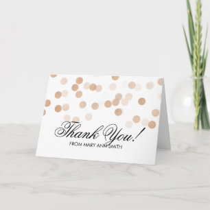 Thank you 70th Birthday Copper Foil Glitter Lights