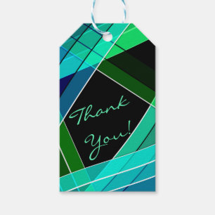 Thank You! Abstract, geometric Gift Tags