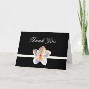 Thank You Acknowledgement Card Floral Design Blank