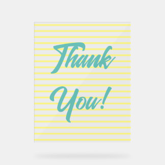 Thank You Acrylic Sign