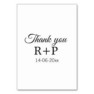 Thank you add couple name initial letter text date